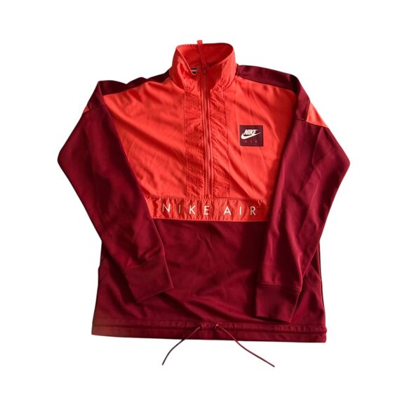 Nike Air Half Zip Jacket Red/Orange Pullover Windbreaker Men Size Medium - Picture 1 of 6
